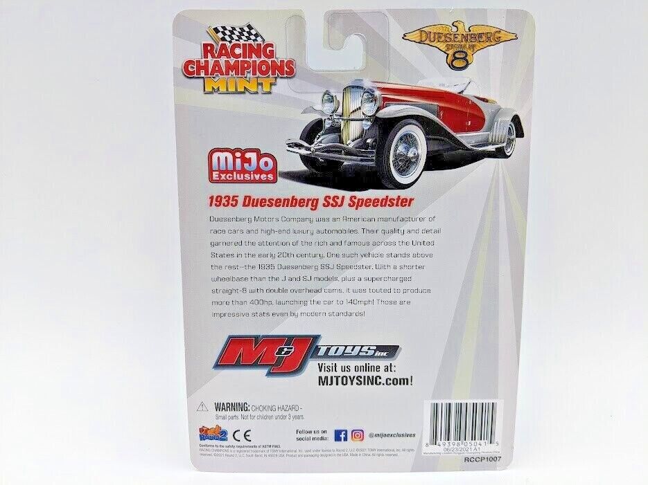 1/64 1935 DUESENBERG SSJ SPEEDSTER - RACING CHAMPIONS MINT