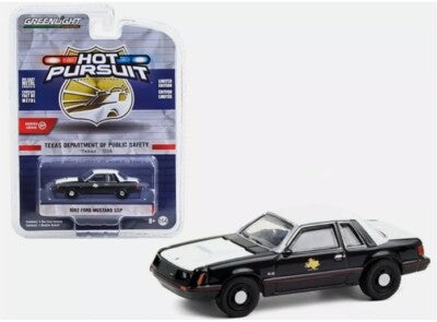 1/64 1982 FORD MUSTANG SSP TEXAS STATE POLICE - HOT PURSUIT