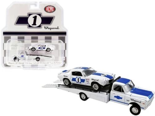 1/64 CHAPARRAL 1967 CHEVROLET C-30 RAMP TRUCH WITH 1970 CHEVROLET TRANS AM CAMARO
