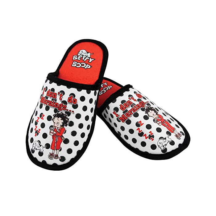 Pantuflas Betty Boop "No me gustan las mañanas"