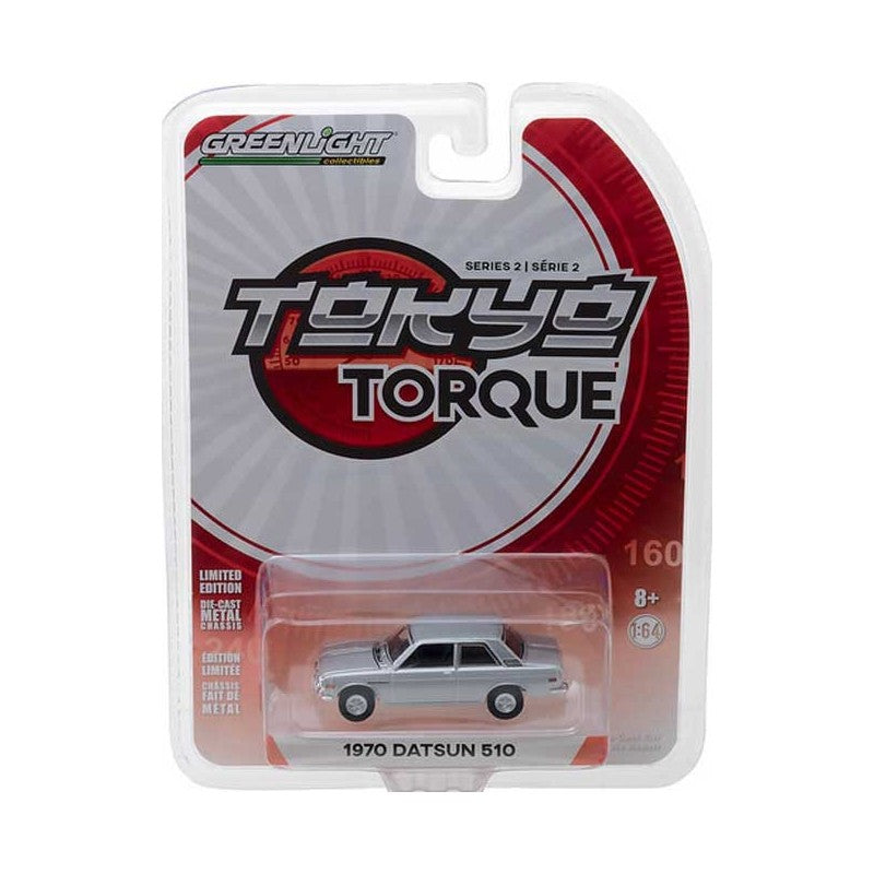 1/64 1970 DATSUN 510 SILVER - TOKYO TORQUE