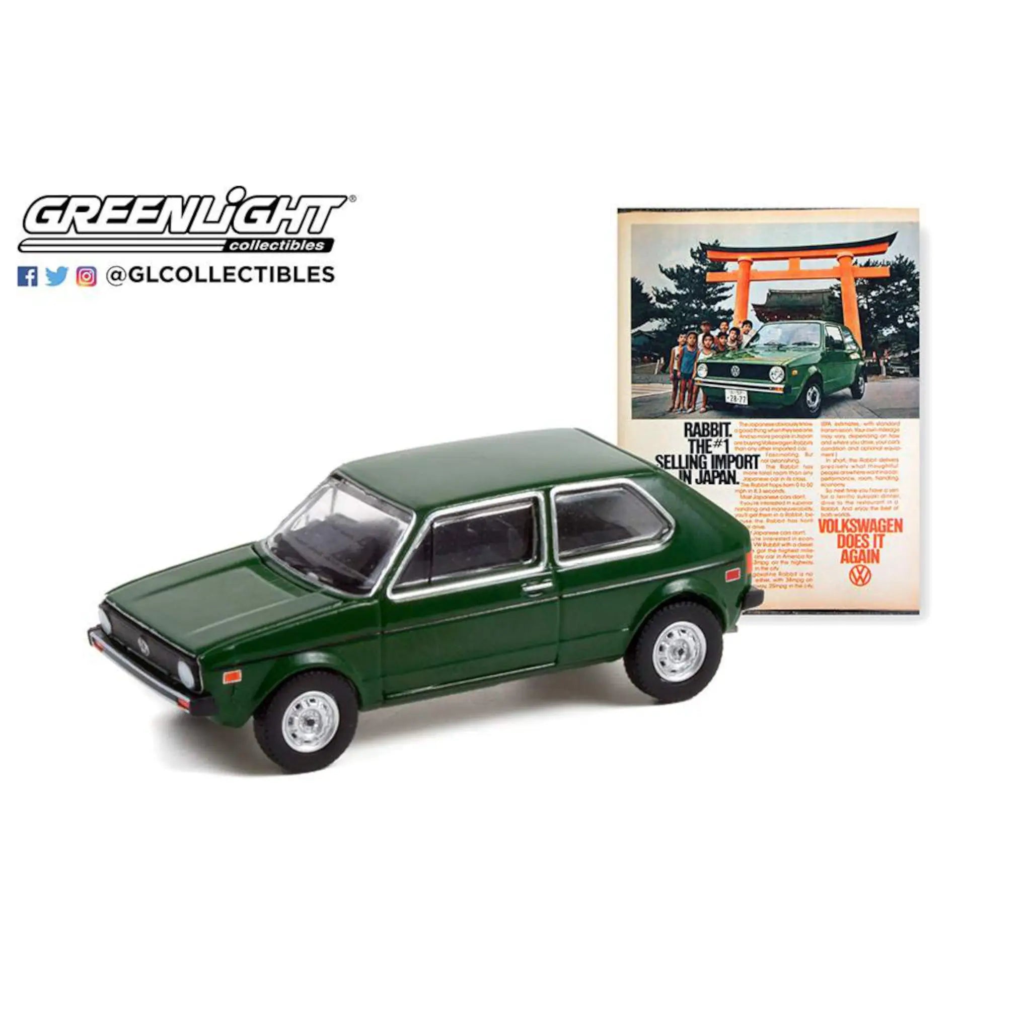 1/64 1977 VOLKSWAGEN RABBIT - VINTAGE AD CARS