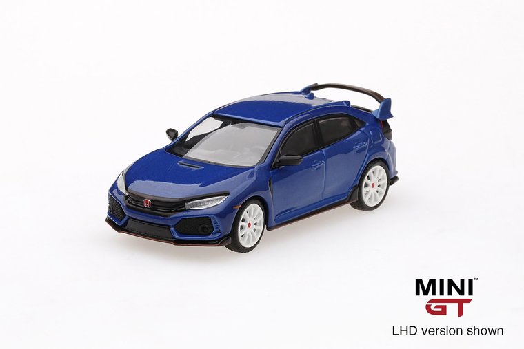 1/64 HONDA CIVIC TYPE R - MINI GT AEGEANBLUE MODULO EDITION