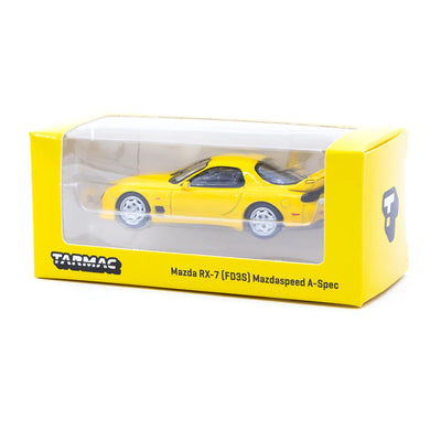 1/64 MAZDA RX-7 [FD3S] - MAZDASPEED A-SPEC (MICA AMARILLA DE COMPETICIÓN)