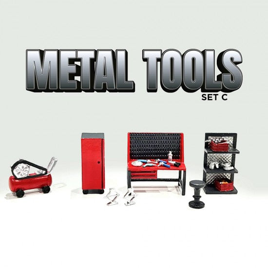1/64 METAL TOOLS / SET C - DIORAMA FIGURES - AMERICAN DIORAMA