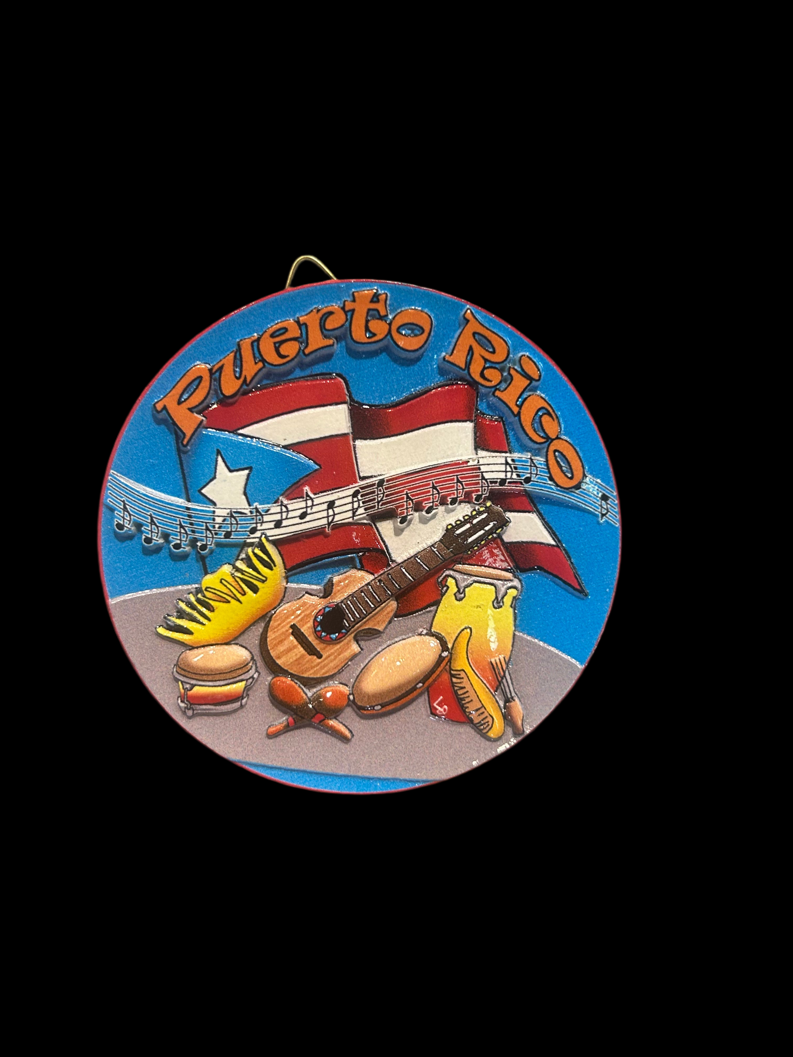 3” PUERTO RICO MINI CERAMIC DECORATION PLATE - PLATO DECORARIVO DE 3” DE PUERTO RICO