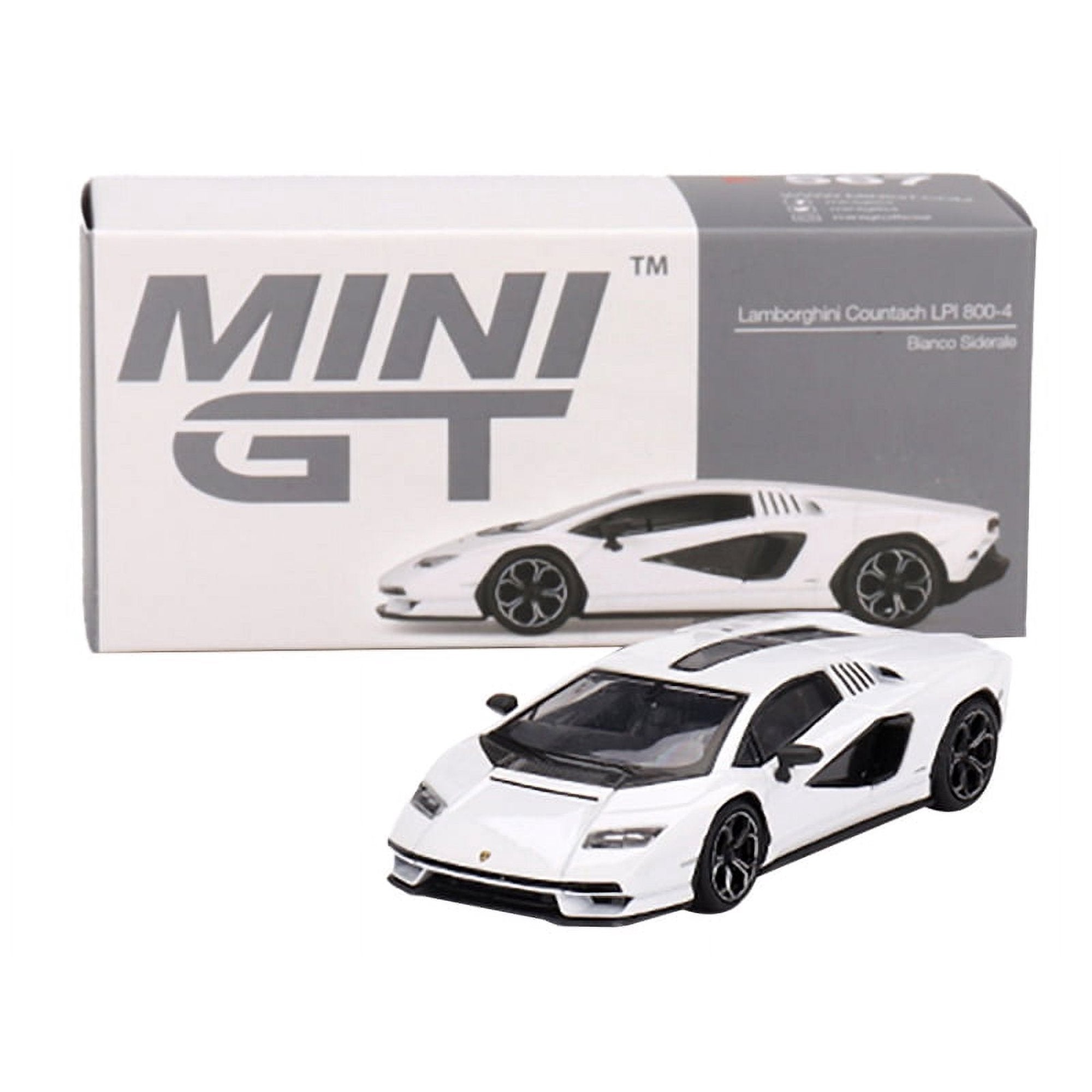 1/64 LAMBORGHINI COUNTACH LPI 800-4 - MINI GT BLANCO SIDERALE WHITE