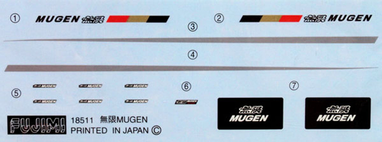 1/24 HONDA INTEGRA TYPE R MUGEN DC2 PLASTIC MODEL KIT- FUJIMI