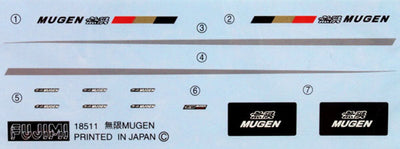 1/24 HONDA INTEGRA TYPE R MUGEN DC2 PLASTIC MODEL KIT- FUJIMI