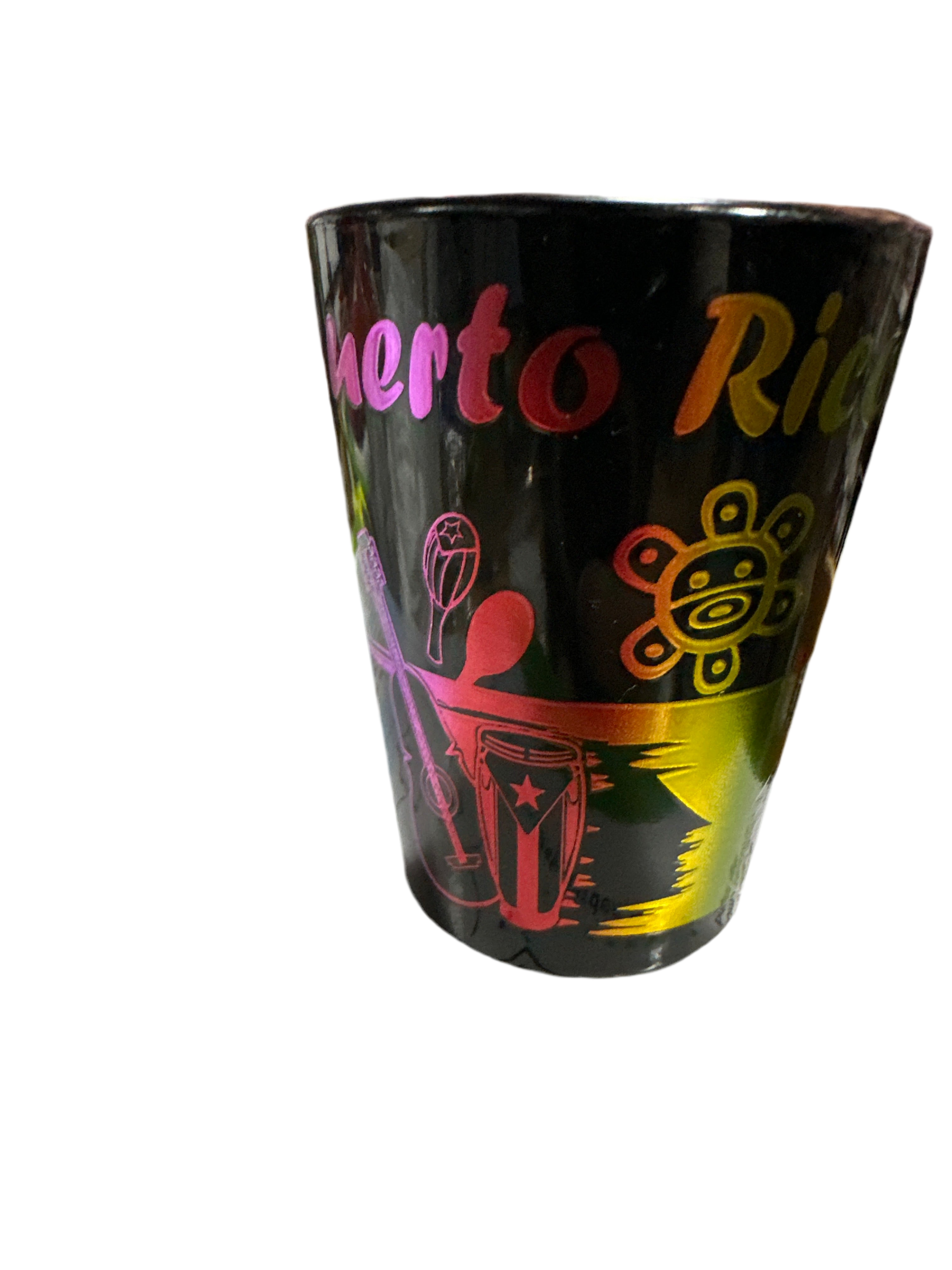 SHOT GLASS- NEGRO TORNASOL