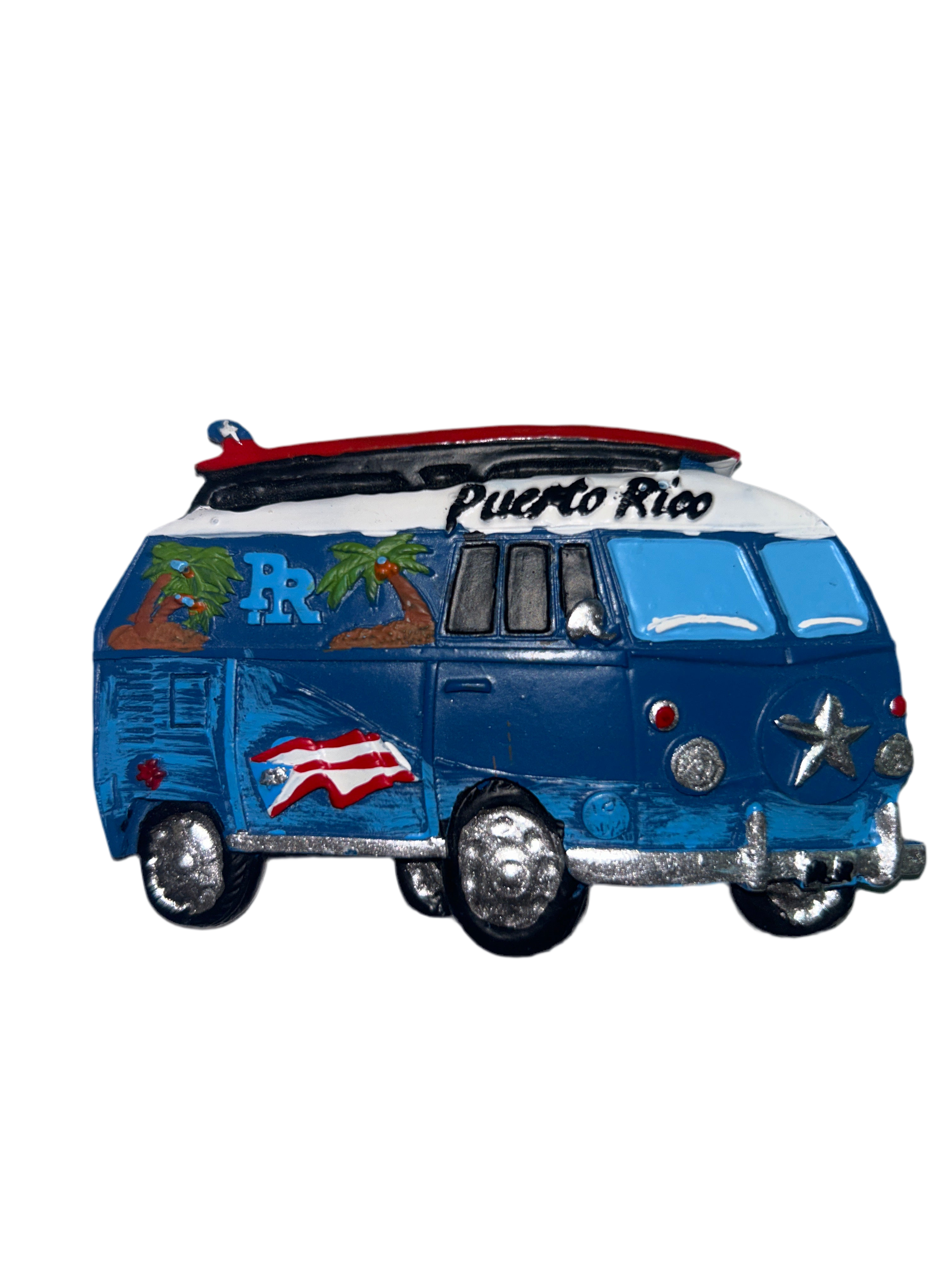 PUERTO RICO THEMED VOLKSWAGEN VAN MAGNET