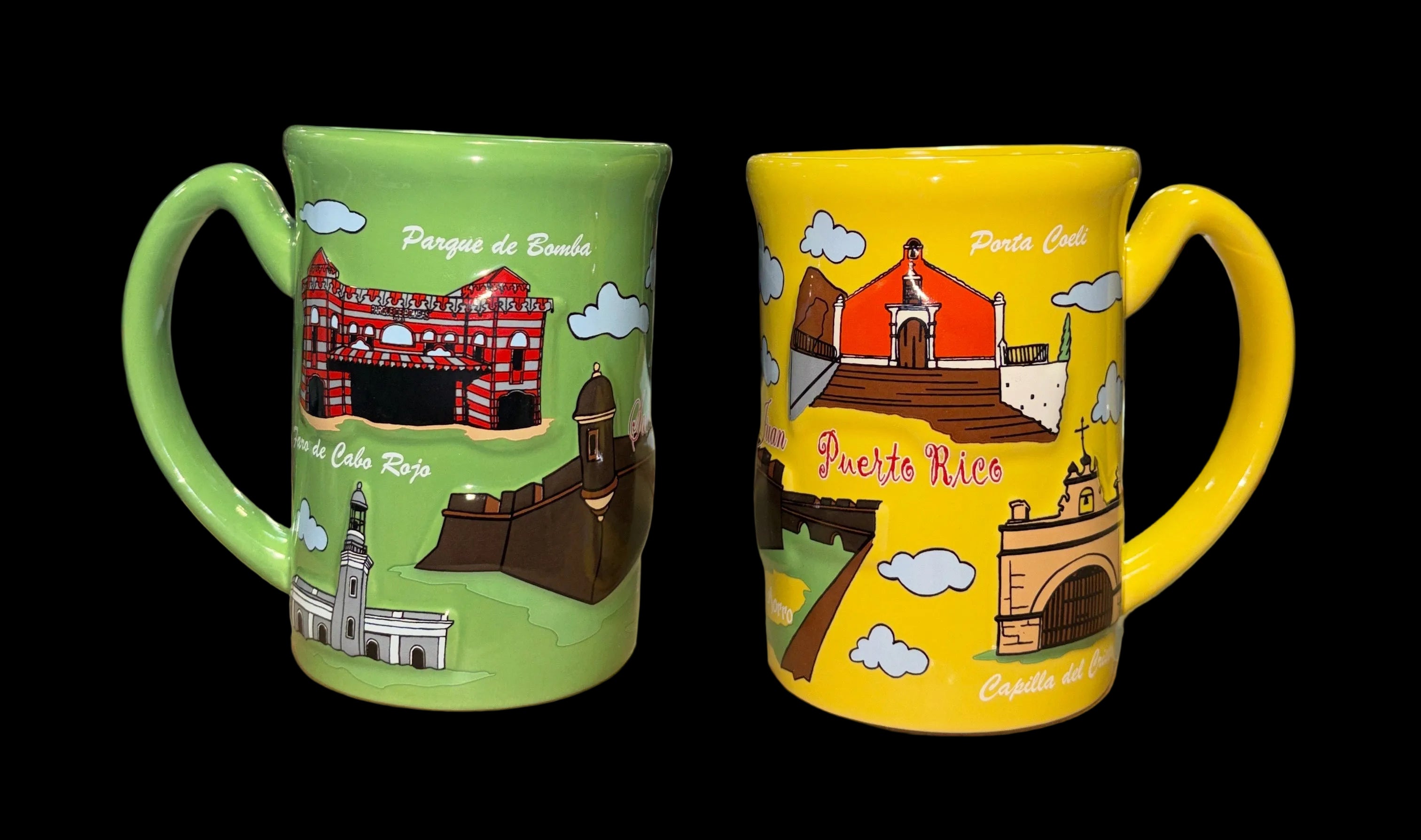 TAZA / MUG RELIEF PUERTO RICO LAND MARKS