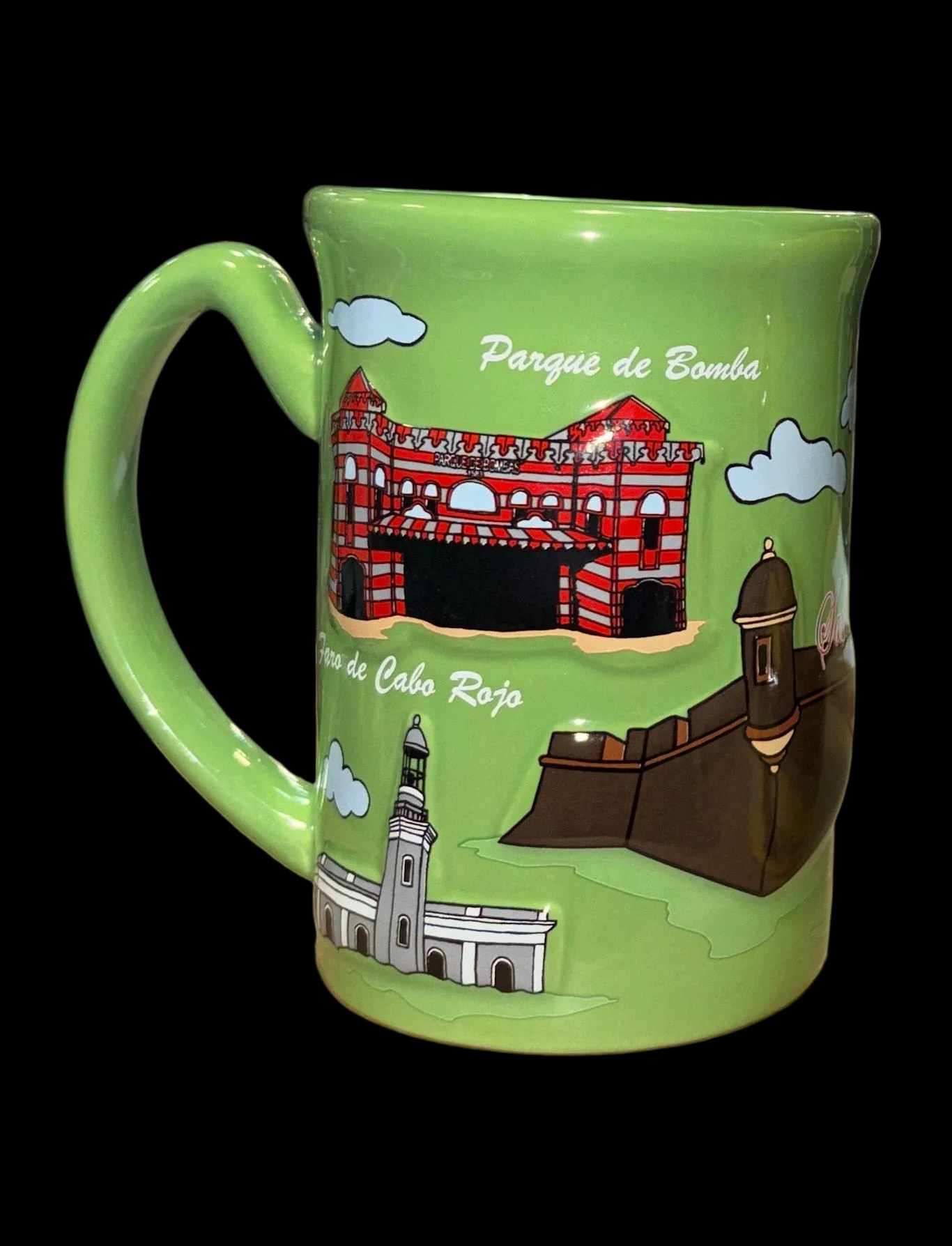 TAZA / MUG RELIEF PUERTO RICO LAND MARKS