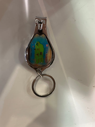 NAIL CLIPPER KEYCHAIN OF PUERTO RICO