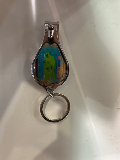 NAIL CLIPPER KEYCHAIN OF PUERTO RICO