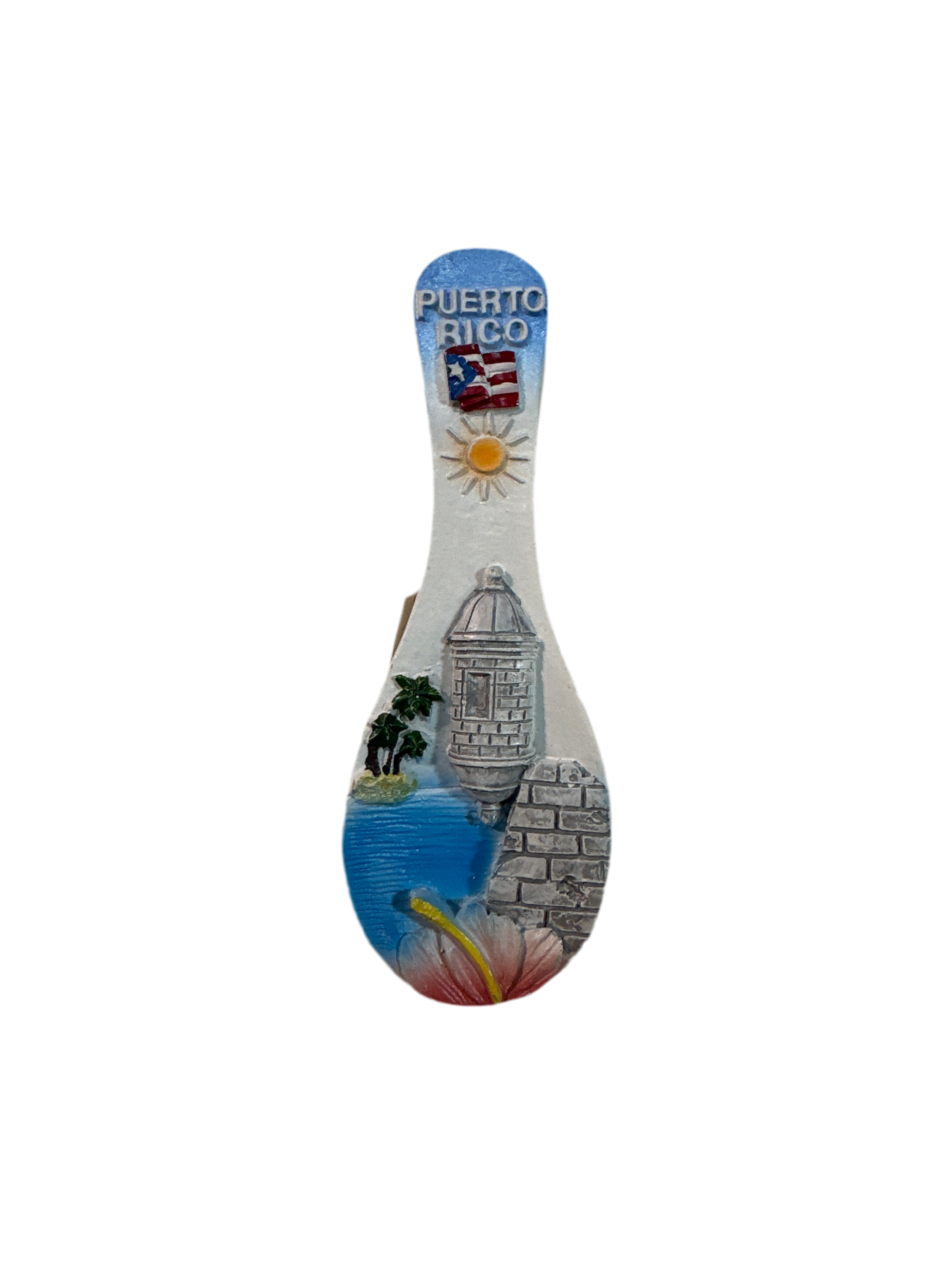 PUERTO RICO SPOON MAGNET GARITA - MAGNETO CUCHARA GARITA DE PUERTO RICO