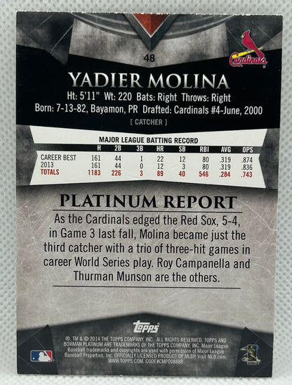 2014 TOPPS YADIER MOLINA #48