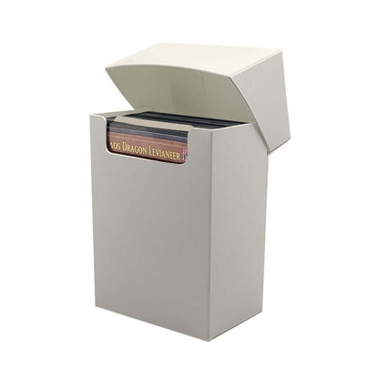 SMALL DECK BOX CASE - JAPANESE CARD SIZE - (WHITE)