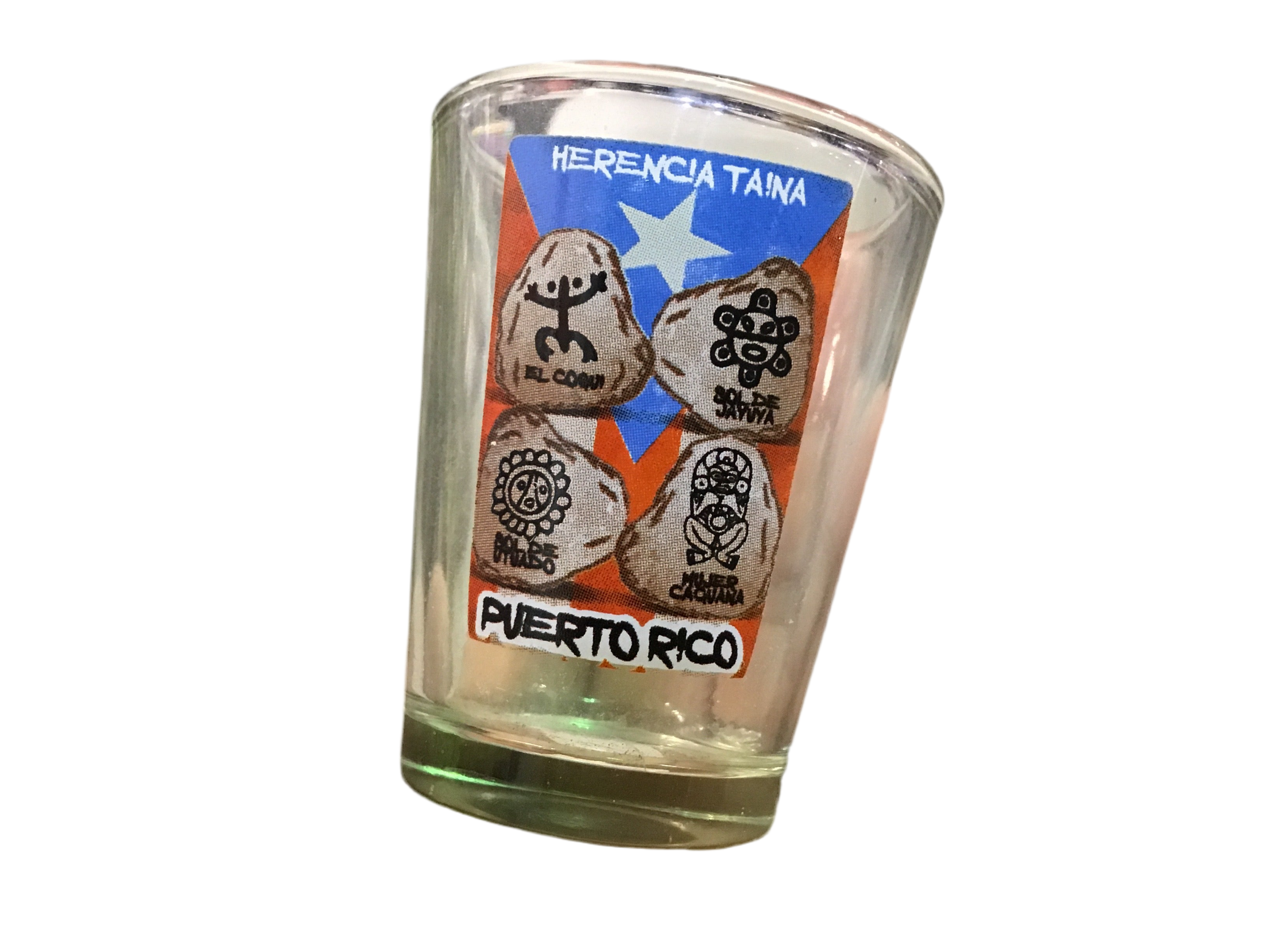SHOT GLASS HERENCIA TAINA PIEDRAS TAINAS