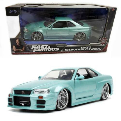 1/24 BRIAN'S NISSAN SKYLINE GT-R (BNR34) - FAST & FURIOUS