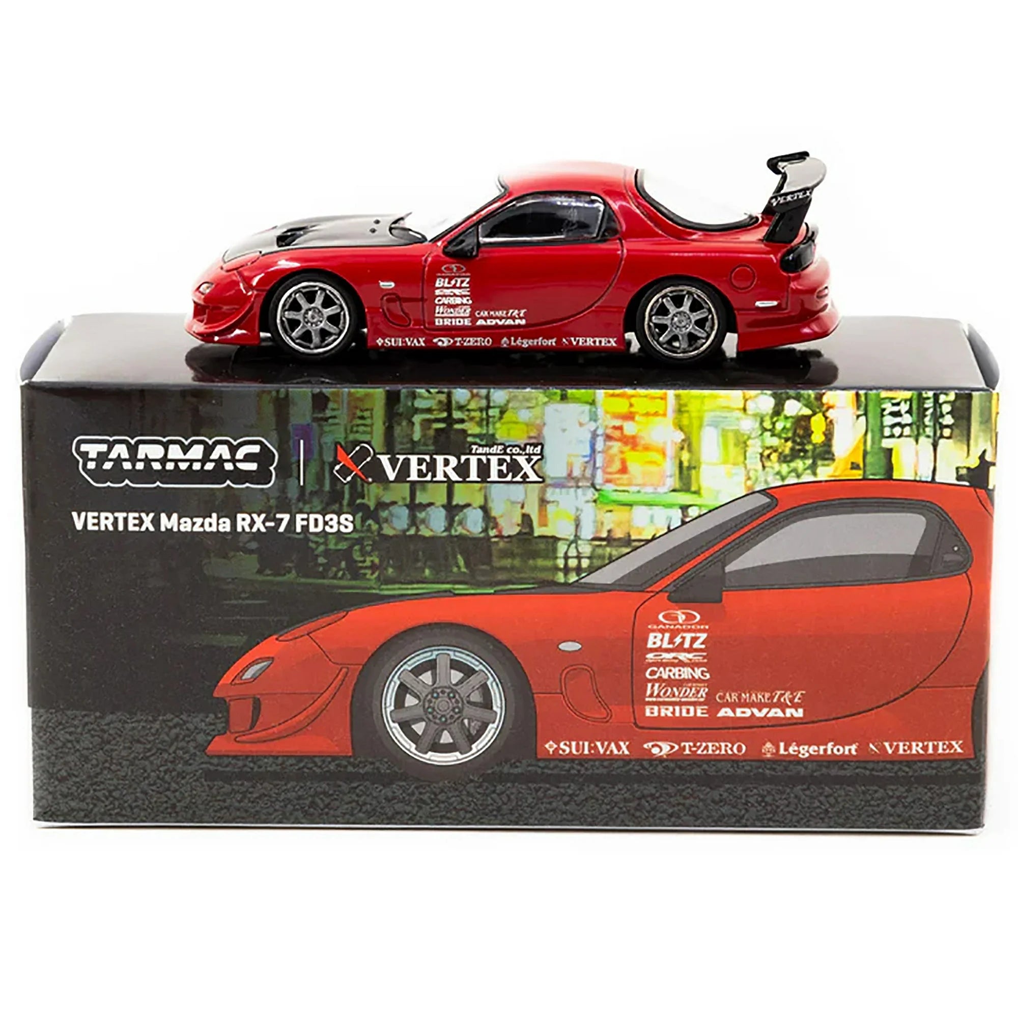 1/64 VERTEX MAZDA RX-7 FD3S - TARMAC WORKS