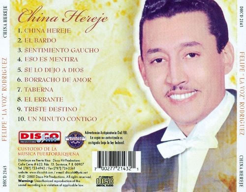 CD de Felipe Rodríguez - China Hereje (Nueva Edición)