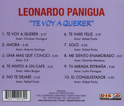 CD de Leonardo Paniagua - Te voy a querer