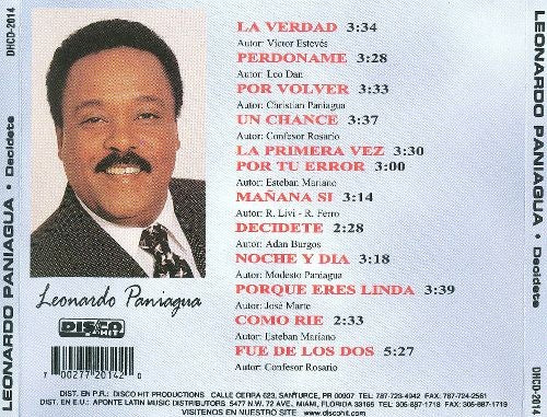 CD de Leonardo Paniagua - Decidete