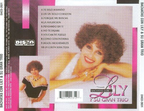 CD de Lily y su gran Trío - Bachatas con Lily