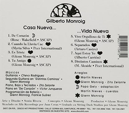 CD de Gilberto Monroig - Casa Nueva, Vida Nueva