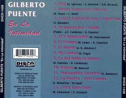CD de Gilberto Puente - En la intimidad