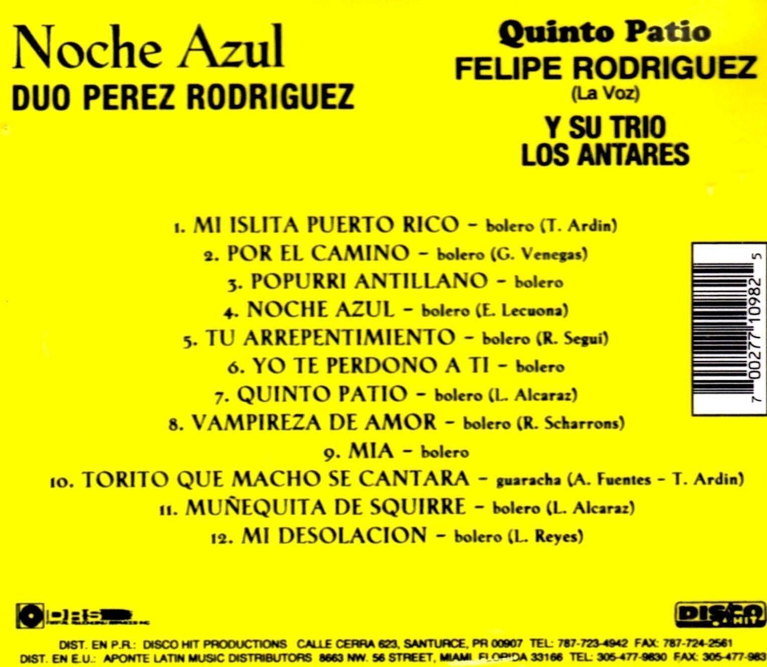 CD de Duo Pérez Rodríguez - Noche Azul