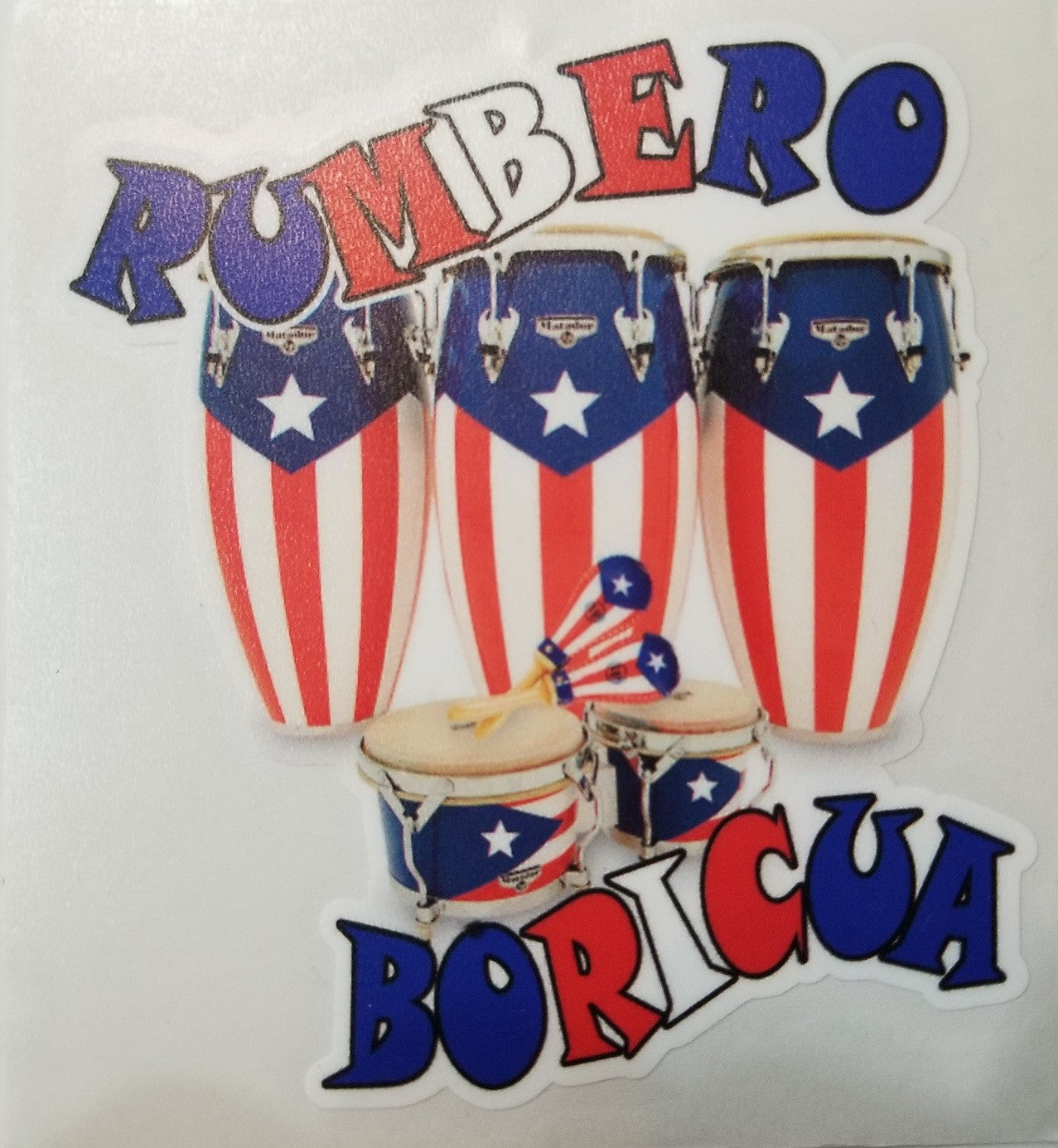 Sticker de PR - Rumbero Boricua