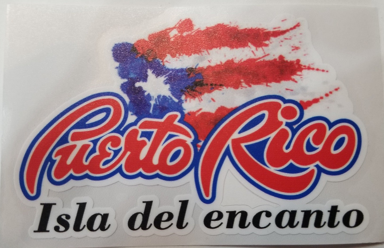 Sticker de PR - Bandera, isla del encanto
