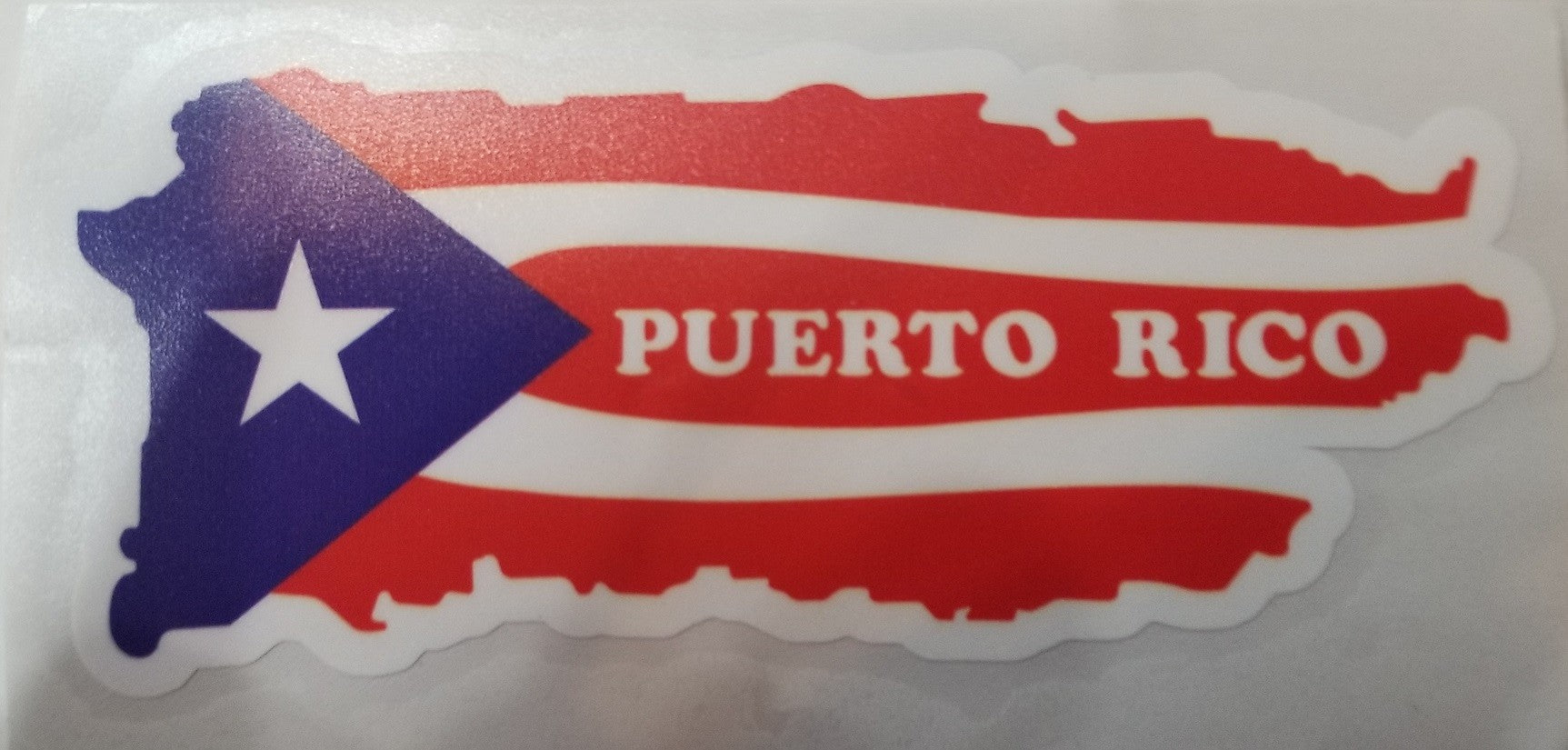 Sticker de PR - Mapa con bandera