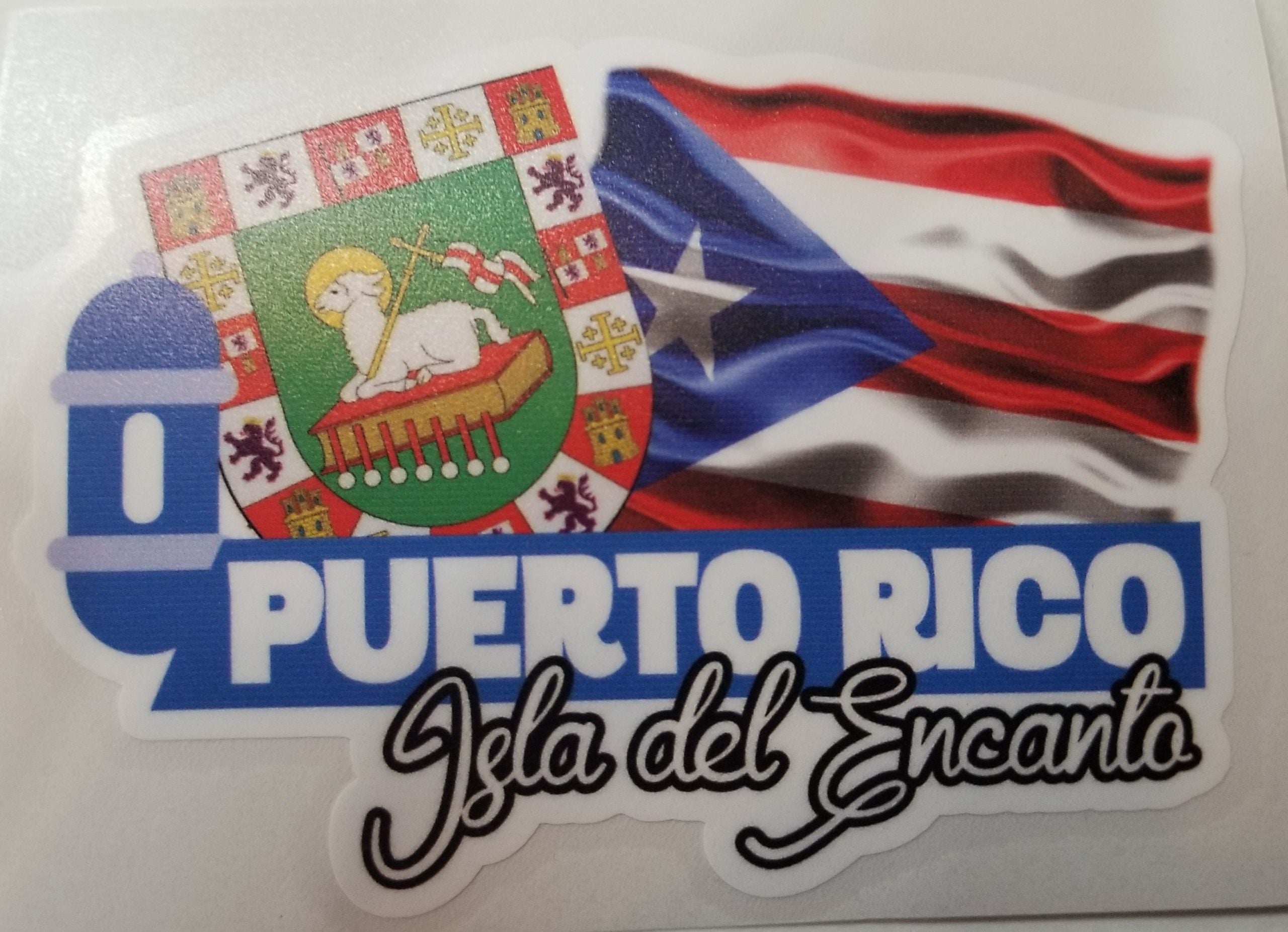 Sticker de PR - Escudo, bandera y garita