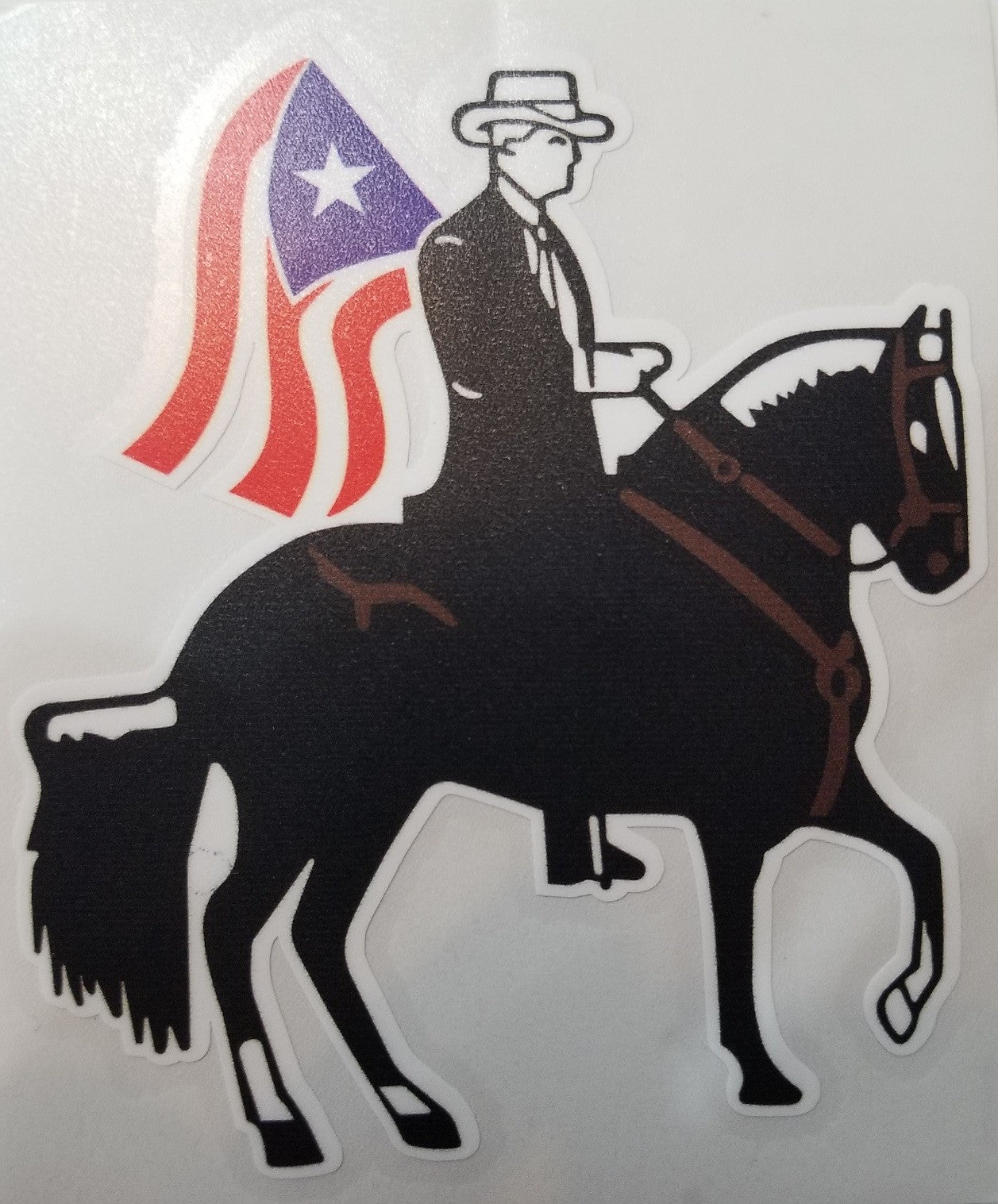 Sticker de PR - caballo paso fino