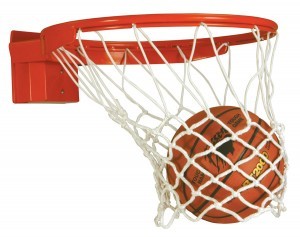 Aro para canasto de Baloncesto con resorte profesional 180 grados BISON BA318OT