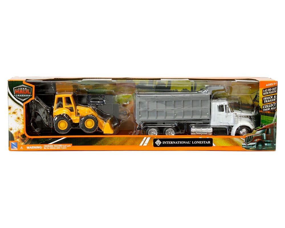 1/43 INTERNATIONAL LONESTAR DUMP TRUCK & WHEEL LOADER  - LONG HAUL TRUCKER