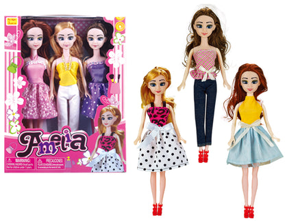 BEAUTY DOLL COLLECTION (3 DOLLS SET) 166W