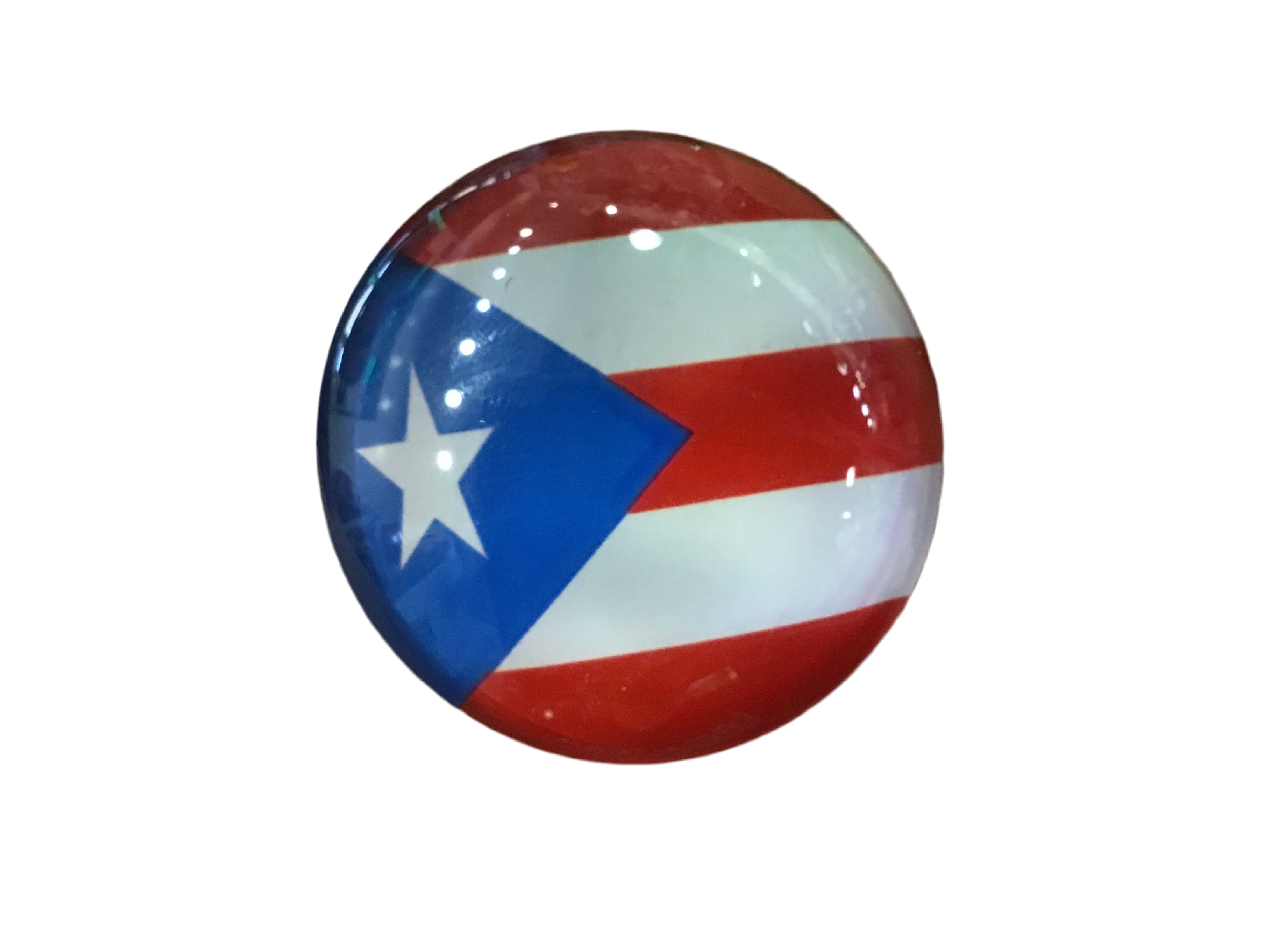 MAGNETO DE CRISTAL BANDERA DE PUERTO RICO