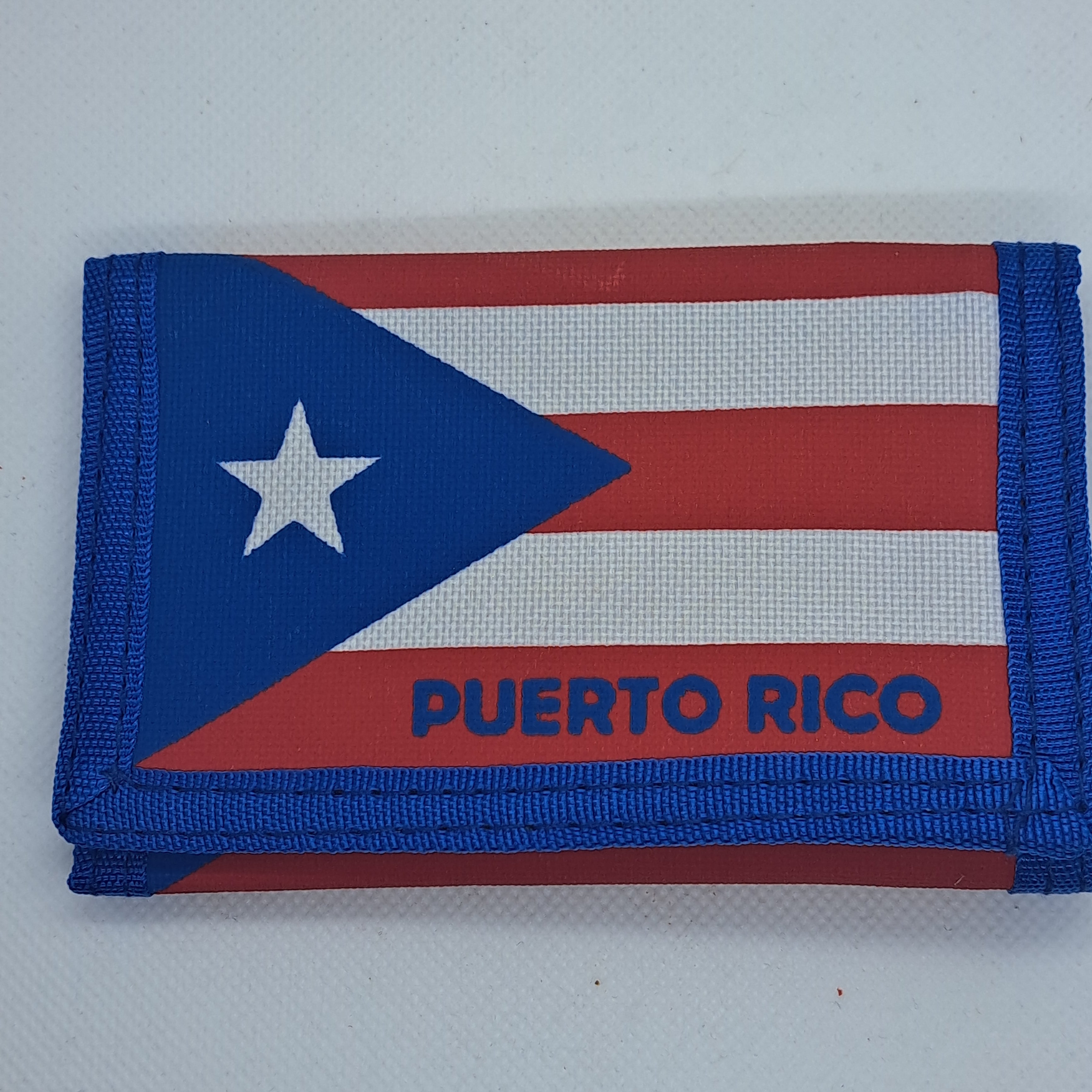 WALLET DE TELA CON BANDERA DE (PR) PUERTO RICO