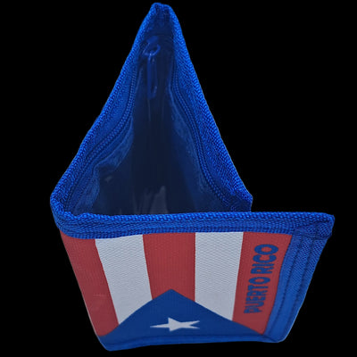 WALLET DE TELA CON  BANDERA DE PUERTO RICO