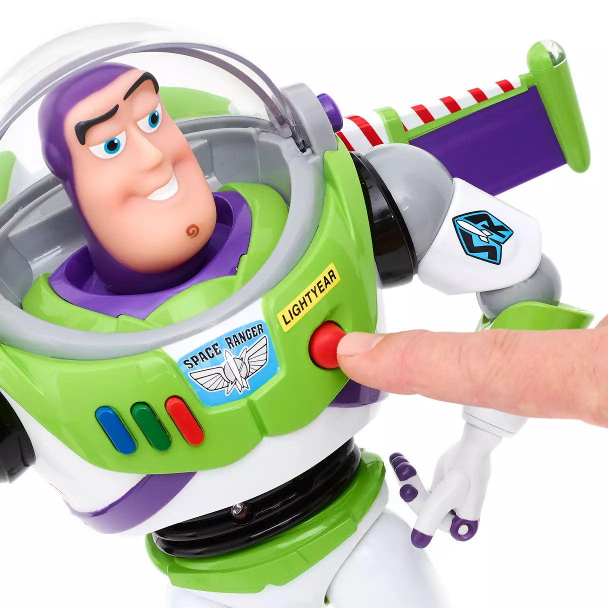 FIGURA DE ACCIÓN INTERACTIVA QUE HABLA DE BUZZ LIGHTYEAR DE 12” - TOY STORY