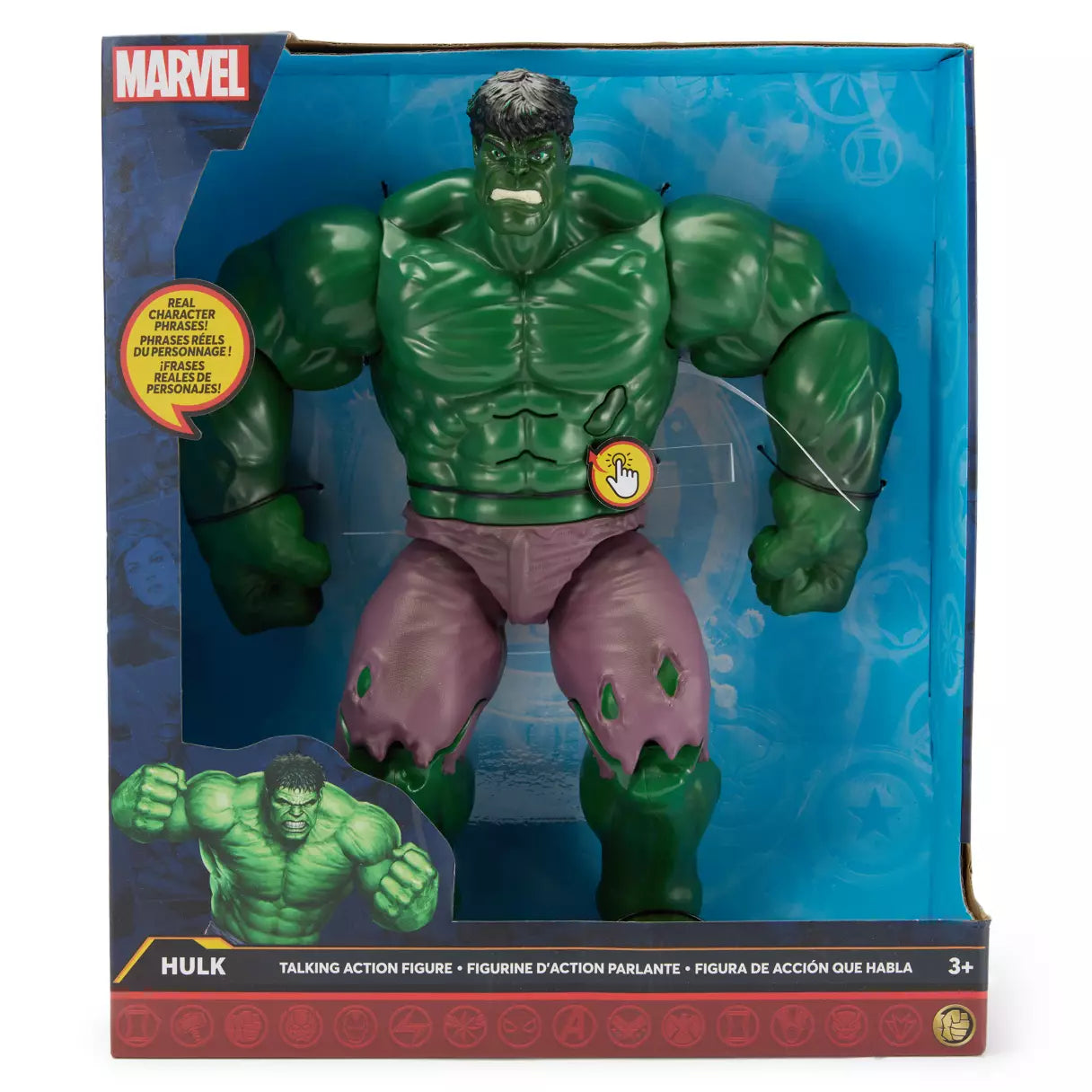 14 1/2" HULK TALKING ACTION FIGURE - MARVEL