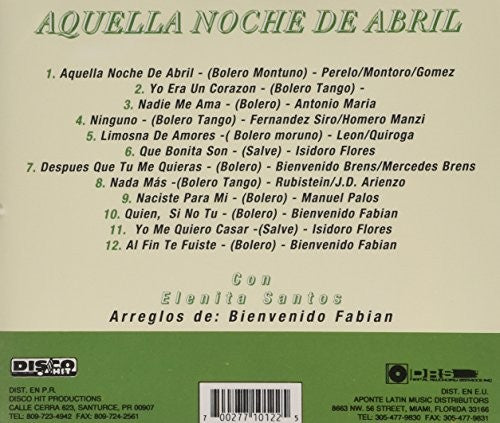 CD de Elenita Santos - Aquella noche de abril