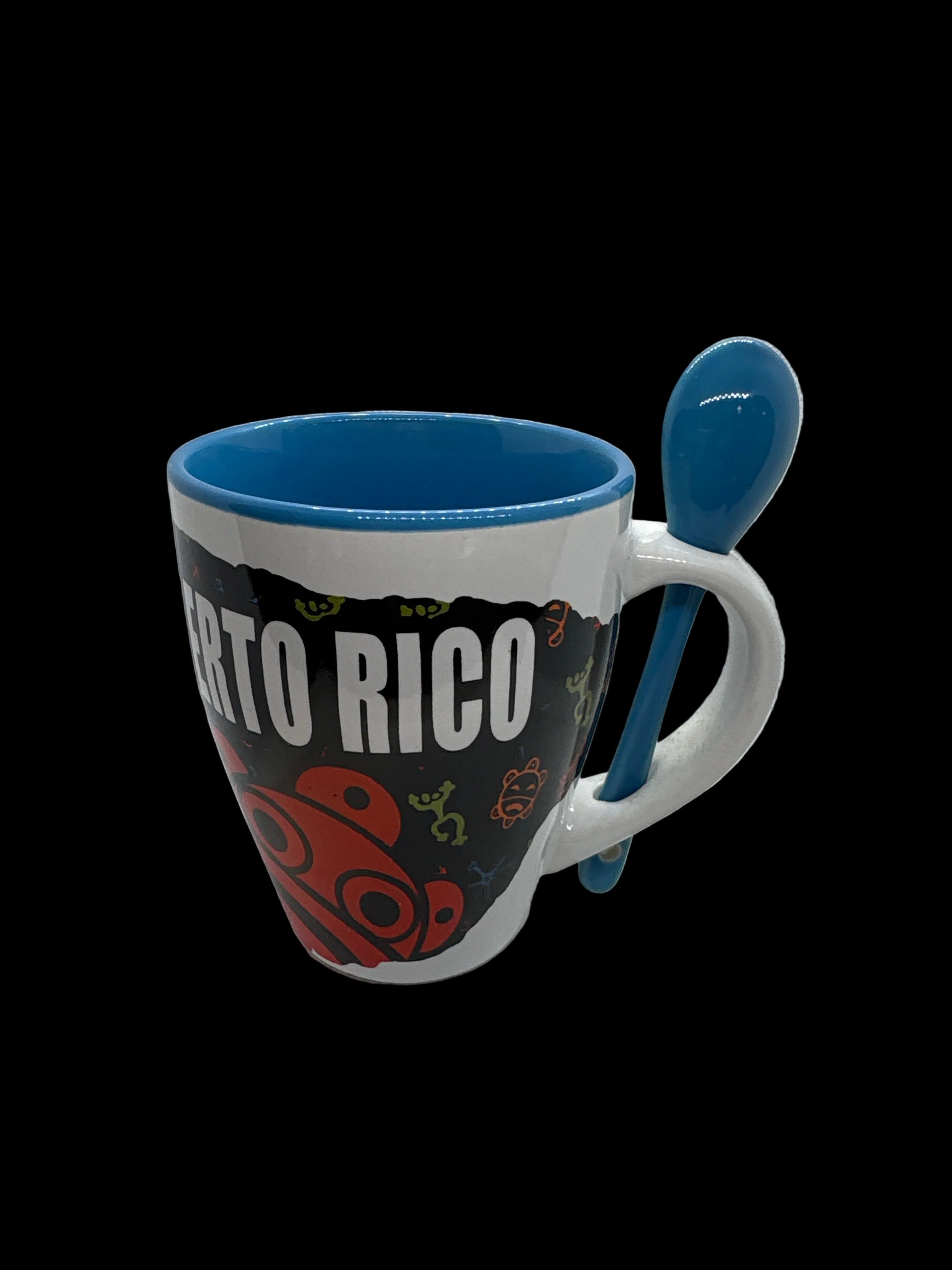 TAZA SÍMBOLOS TAINOS PUERTO RICO