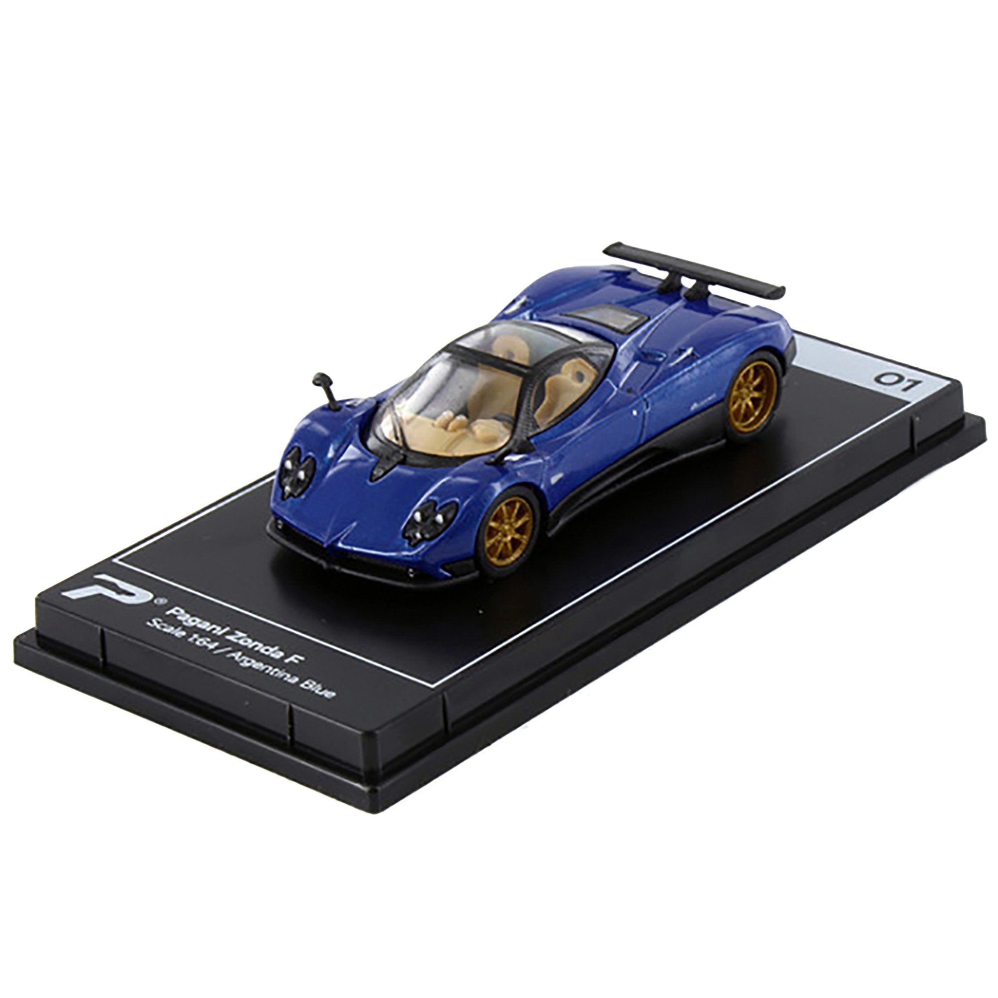 1/64 PAGANI ZONDA F ARGENTINA BLUE - HYPERCAR LEAGUE COLLECTION  #01