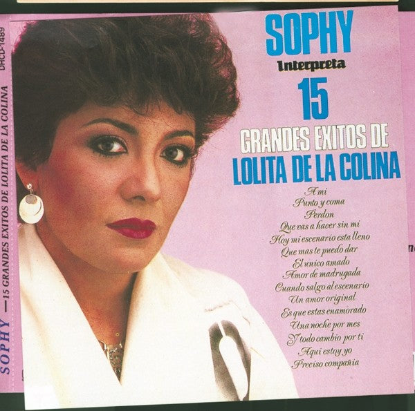 CD de Sophy interpreta 15 grandes exitos de lolita de cohna