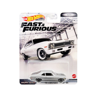 1/64 1970 CHEVROLET NOVA SS SILVER METALLIC FAST & FURIOUS